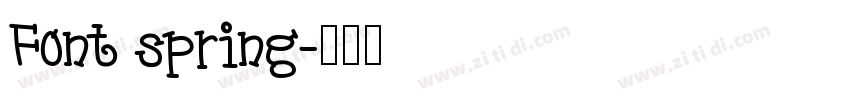Font spring字体转换